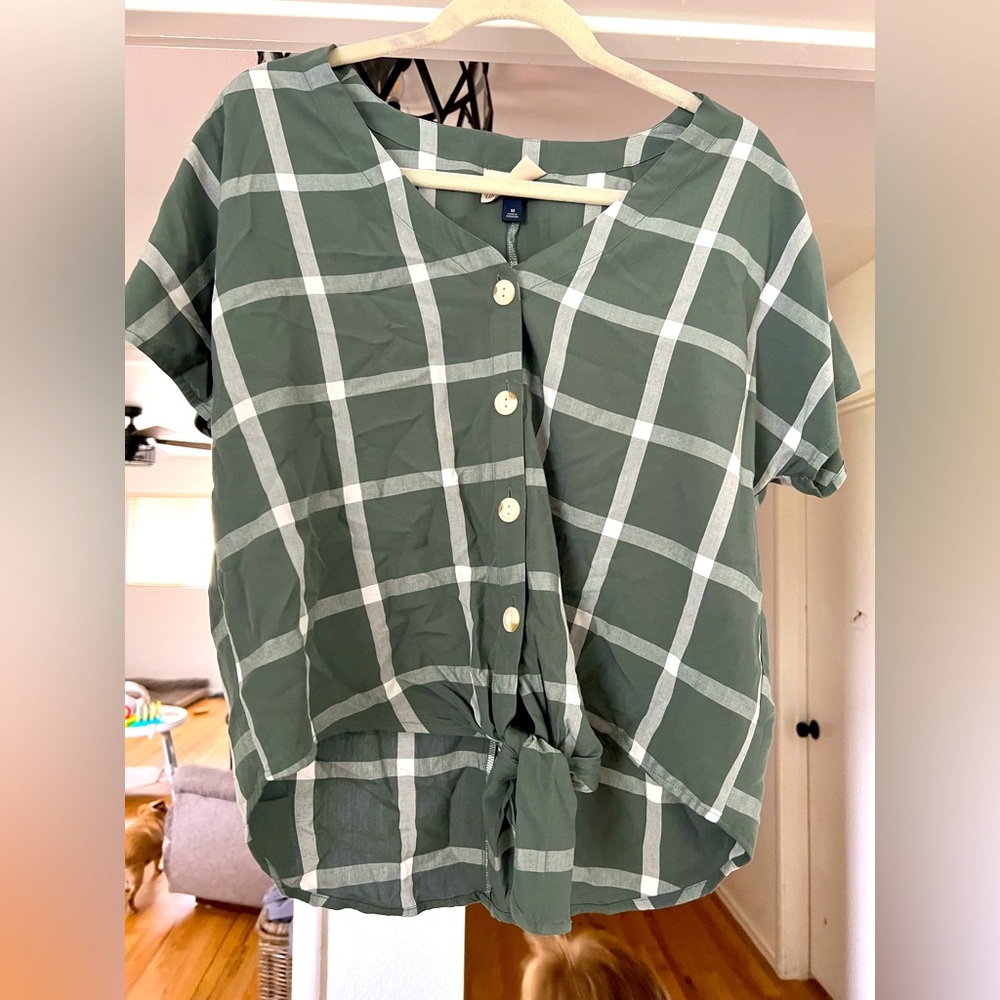 Plaid blouse